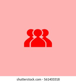 abstract circle of people icon