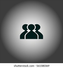 abstract circle of people icon
