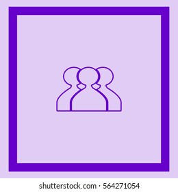 abstract circle of people icon