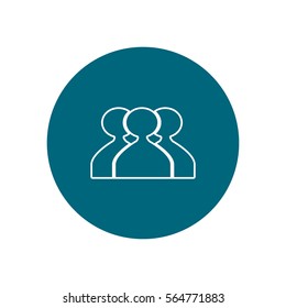 abstract circle of people icon