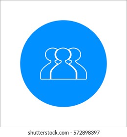 abstract circle of people icon