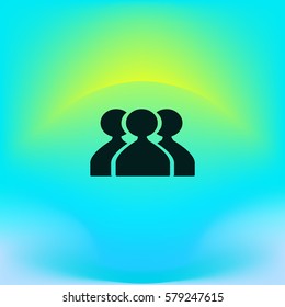abstract circle of people icon