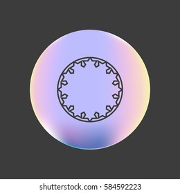 abstract circle of people icon