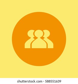 abstract circle of people icon