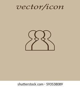 abstract circle of people icon