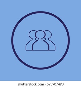 abstract circle of people icon