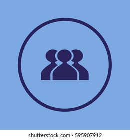 abstract circle of people icon