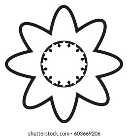 abstract circle of people icon