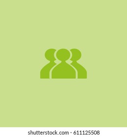 abstract circle of people icon