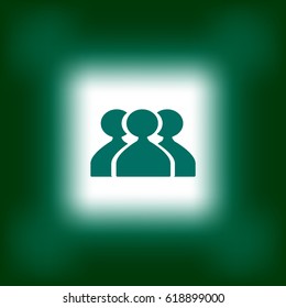 abstract circle of people icon