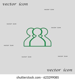 abstract circle of people icon