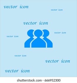 abstract circle of people icon