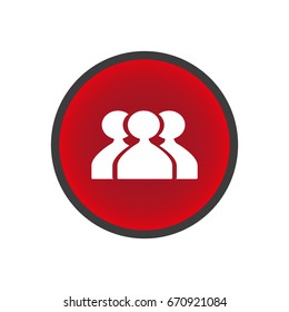 abstract circle of people icon