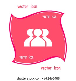 abstract circle of people icon
