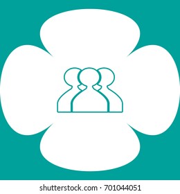 abstract circle of people icon