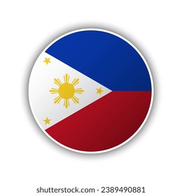 Abstract Circle Philippines Flag Icon