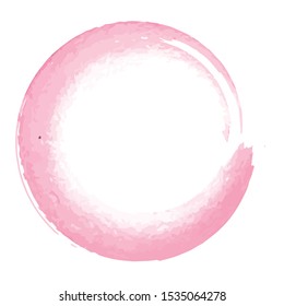 Abstract Circle pink stain for design template
