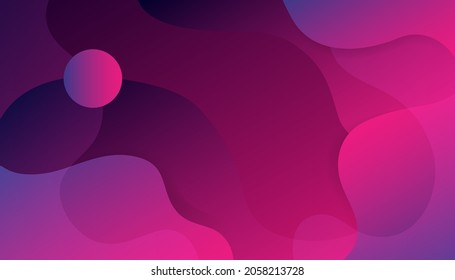 Abstract circle with purple background.  Dynamic shapes composition and elements. Modern design in Eps10 vector illustration