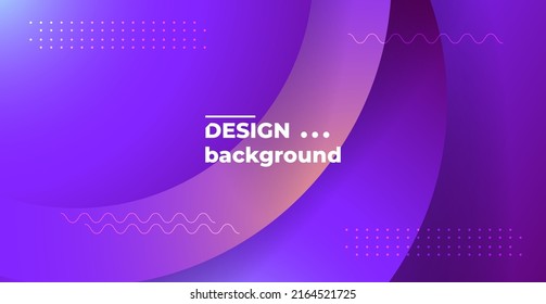 abstract circle purple trendy geometric background. dynamic shapes composition. Eps10 vector.