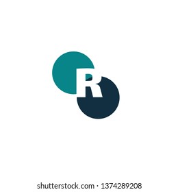 Abstract Circle R Creative Design Logo