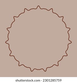 abstract circle with rays vector background