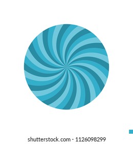 Abstract Circle Related Flat Vector Icon. Isolated on White Background. Trendy Flat Style.