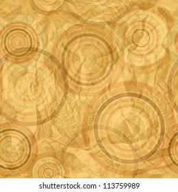 Abstract circle retro pattern, vector illustration, eps10, 2 named layers, 2 seamless patterns by the price of one!=) P.S.: crumled paper texture is also seamless pattern!