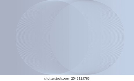 Abstractas anillos circulares sobre fondo gris. Patrón de Vector circular. Torbellino blanco claro.