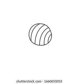 Abstract circle, round, Planet, ball, object. Design element icon Doodle vector simple illustration