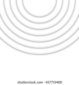 Abstract circle round wave design template. Black and white swirl layout.