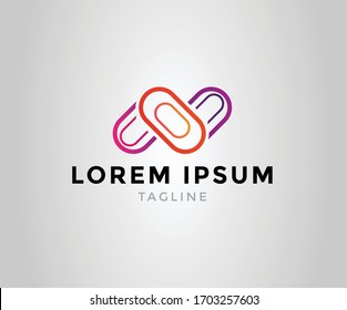Abstract circle rounded business logo icon design template.

