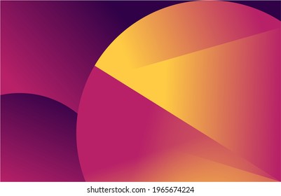 Abstract Circle Rounded Trend Modern Color Wallpaper