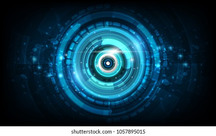 abstract circle sci fi futuristic technology innovation concept background