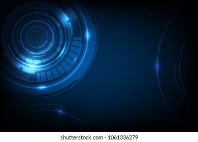 abstract circle sci fi futuristic technology innovation concept background