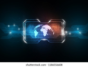 abstract circle sci fi futuristic technology innovation concept background