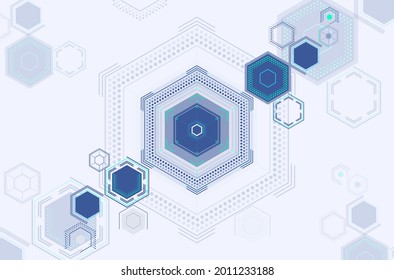 Abstrakter Kreis sci fi futuristischen Schutz Technologie Konzept. 