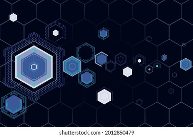 Abstract circle sci fi futuristic technology concept	