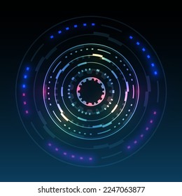 Abstract circle sci-fi futuristic technology innovation concept background