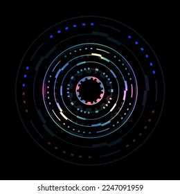 Abstract circle sci-fi futuristic technology innovation concept background