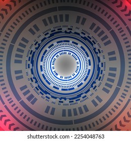 Abstract circle sci-fi futuristic technology innovation concept background