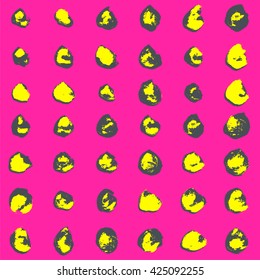 abstract circle seamless pattern background two tone color