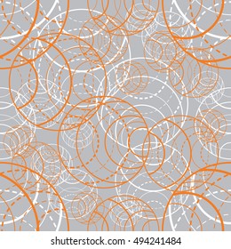 Abstract circle seamless pattern of colored crosses. Pattern can be used for wallpaper, cover fills, web page background, surface textures. Vector linen texture.
