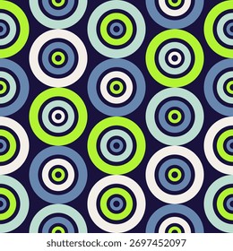 Abstract circle seamless pattern. elements colorful illustrations. Background. design for printed material, fabrics, wallpaper, gift wrapping paper. Vector illustration