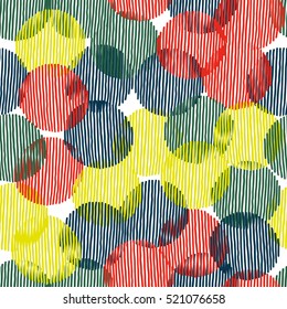 Abstract circle seamless pattern vector illustration