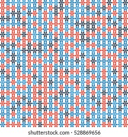 Abstract circle seamless texture xmas circus on the white