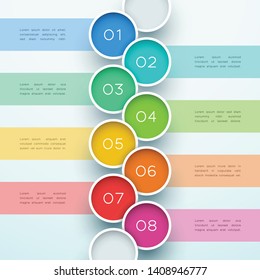 Abstract Circle Sections Overlapping Background