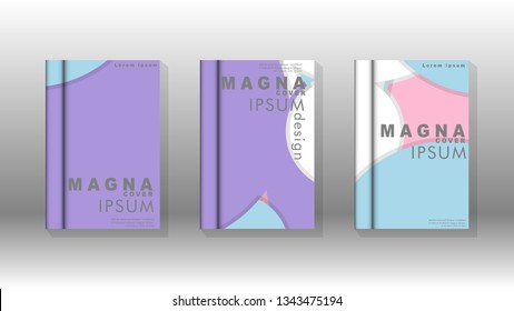 Abstract circle shape backgrounds for posters, covers, brochures, company annual business, etc. vector template cover book