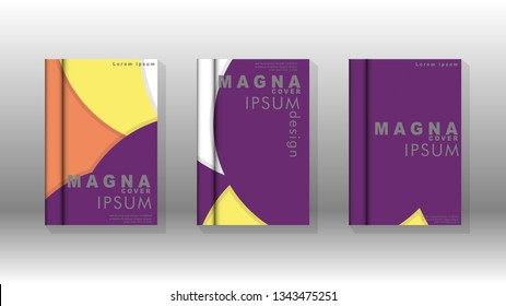 Abstract circle shape backgrounds for posters, covers, brochures, company annual business, etc. vector template cover book