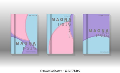 Abstract circle shape backgrounds for posters, covers, brochures, company annual business, etc. vector template cover book