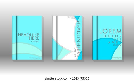 Abstract circle shape backgrounds for posters, covers, brochures, company annual business, etc. vector template cover book